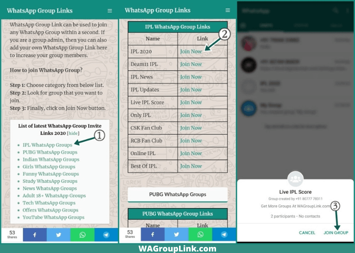 How To Join WhatsApp Groups Using Link