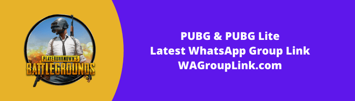 PUBG WhatsApp Group Link